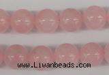 CRO341 15.5 inches 12mm round rose quartz beads wholesale