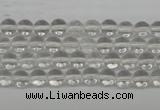 CRO35 15.5 inches 6mm round white crystal beads wholesale