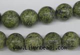 CRO352 15.5 inches 12mm round green lace gemstone beads wholesale