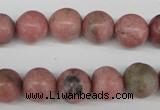 CRO359 15.5 inches 12mm round rhodochrosite gemstone beads wholesale