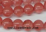 CRO369 15.5 inches 12mm round cherry quartz beads wholesale