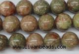 CRO380 15.5 inches 14mm round Chinese unakite beads wholesale