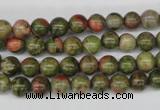 CRO45 15.5 inches 6mm round unakite gemstone beads wholesale