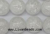 CRO497 15.5 inches 18mm round crack rock crystal beads wholesale