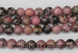 CRO51 15.5 inches 6mm round rhodonite gemstone beads wholesale