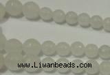 CRO712 15.5 inches 6mm – 14mm faceted round candy jade beads