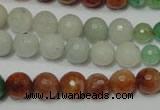 CRO722 15.5 inches 6mm – 14mm faceted round mixed candy jade beads