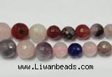 CRO728 15.5 inches 6mm – 14mm faceted round mixed gemstone beads