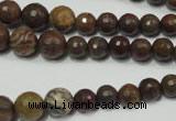 CRO735 15.5 inches 6mm – 14mm faceted round stripe jasper beads