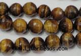 CRO783 15.5 inches 10mm faceted round yellow tiger eye beads wholesale