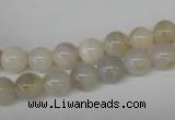 CRO88 15.5 inches 8mm round agate gemstone beads wholesale