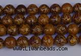 CRO880 15.5 inches 4mm round elephant blood stone beads