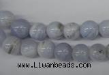 CRO89 15.5 inches 8mm round blue lace agate beads wholesale