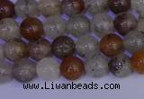 CRO891 15.5 inches 6mm round mixed lodalite quartz beads wholesale