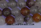 CRO893 15.5 inches 10mm round mixed lodalite quartz beads wholesale