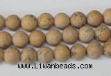 CRO91 15.5 inches 8mm round Chinese wood jasper beads wholesale