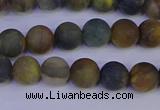 CRO911 15.5 inches 6mm round matte golden pietersite beads