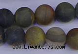 CRO915 15.5 inches 14mm round matte golden pietersite beads