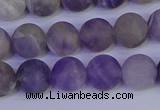 CRO923 15.5 inches 10mm round matte dogtooth amethyst beads