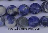 CRO953 15.5 inches 10mm round matte sodalite beads wholesale