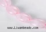 CRQ01 A grade 10*14mm oval natural rose quartz beads wholesale