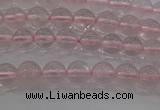 CRQ120 15.5 inches 4mm round natural rose quartz beads wholesale