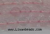 CRQ122 15.5 inches 8mm round natural rose quartz beads wholesale