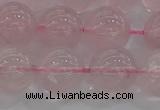 CRQ124 15.5 inches 12mm round natural rose quartz beads wholesale