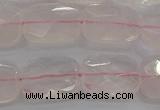 CRQ165 15.5 inches 12*16mm faceted rectangle natural rose quartz beads