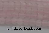 CRQ180 15.5 inches 4mm round matte rose quartz beads wholesale