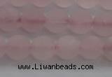 CRQ182 15.5 inches 8mm round matte rose quartz beads wholesale