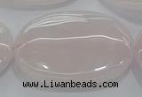 CRQ238 15.5 inches 30*40mm oval rose quartz beads wholesale