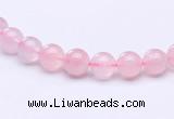 CRQ25 15.5 inches 4mm round natural rose quartz beads Wholesale