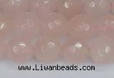 CRQ291 15.5 inches 10mm faceted round rose quartz gemstone beads