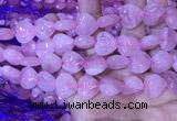 CRQ432 15.5 inches 15*16mm heart rose quartz beads wholesale