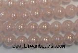 CRQ502 15.5 inches 8mm round AB-color rose quartz beads