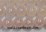 CRQ504 15.5 inches 12mm round AB-color rose quartz beads