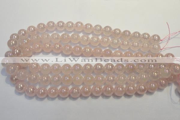 CRQ505 15.5 inches 14mm round AB-color rose quartz beads