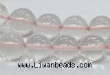 CRQ54 15.5 inches 14mm round natural rose quartz beads wholesale