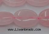 CRQ611 15.5 inches 13*18mm oval rose quartz beads wholesale