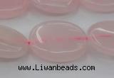 CRQ612 15.5 inches 15*20mm oval rose quartz beads wholesale