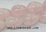 CRQ66 15.5 inches 15*20mm teardrop natural rose quartz beads wholesale