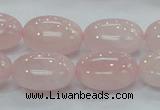 CRQ67 15.5 inches 15*20mm egg-shaped natural rose quartz beads