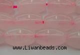 CRQ691 15.5 inches 8*13mm rice rose quartz beads wholesale