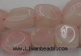 CRQ699 15.5 inches 13*18mm - 15*25mm nuggets rose quartz beads