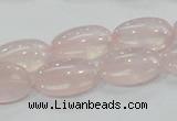 CRQ77 15.5 inches 12*20mm oval natural rose quartz beads wholesale