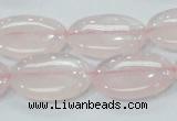 CRQ78 15.5 inches 13*25mm oval natural rose quartz beads wholesale