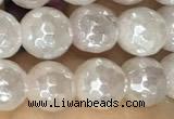 CRQ860 15 inches 6mm faceted round AB-color rose quartz beads