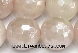 CRQ913 15 inches 12mm faceted round AB-color rose quartz beads