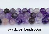 CRU1016 15.5 inches 14mm round mixed rutilated quartz beads